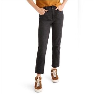 Madewell The Tall Perfect Vintage Jean in Black Sumner Wash 37 Tall